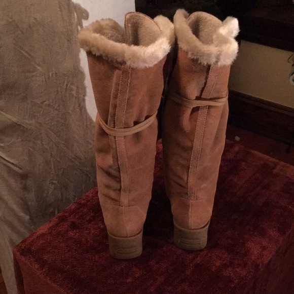 Michael Kors Fleece Lined Suede Boots - Picture 4 of 6